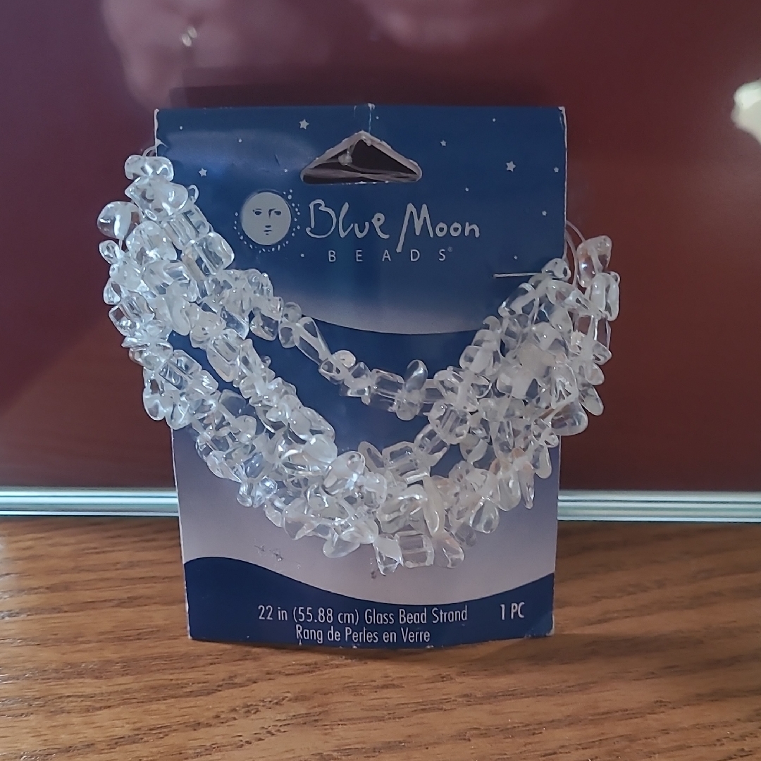 Clear Glass Bead Strand, 22